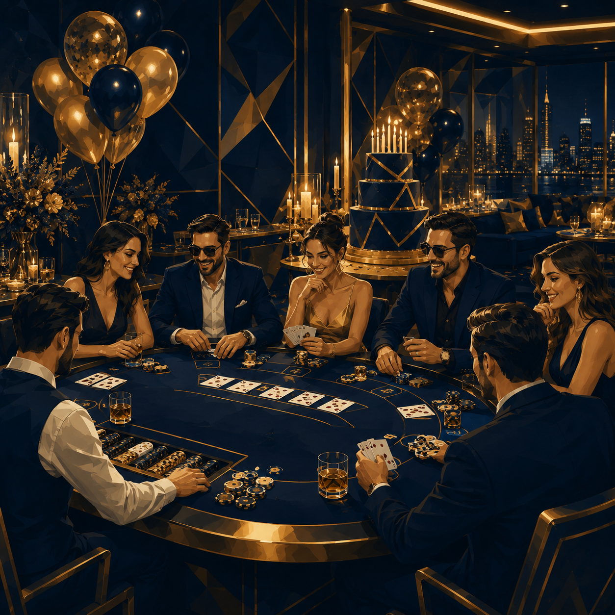 Blackjack table at Maple Summit Club